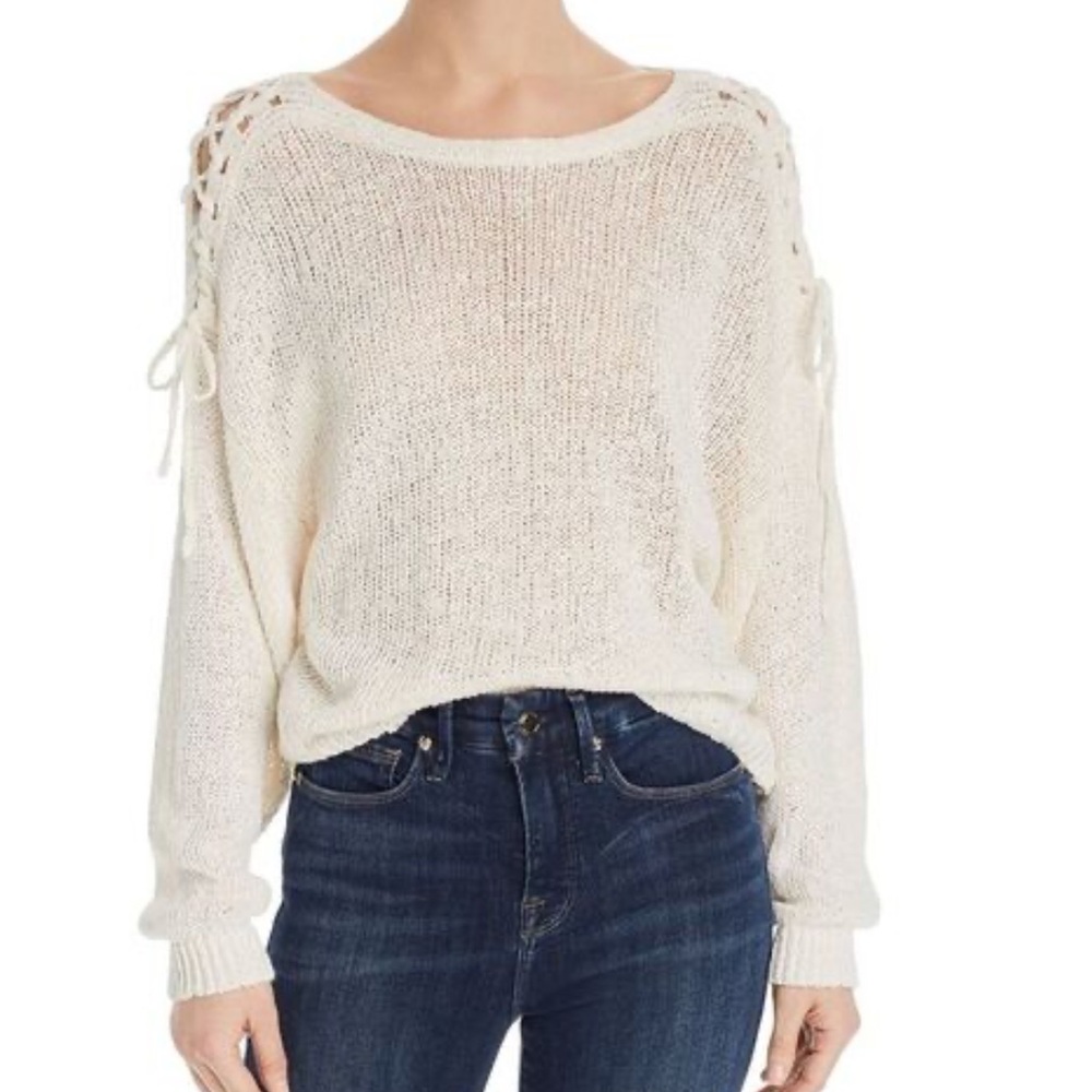 Joie Rhetta Women's Off-White Knit Sweater‎ ladies L NWT